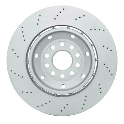 R1 15-20 BMW M4 Left Rear Drilled Geo-Carbon Series Rotor