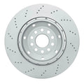 R1 15-20 BMW M4 Left Rear Drilled Geo-Carbon Series Rotor