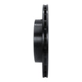 R1 18-25 Genesis G70 Rear Left Drilled & Slotted Black Brake Rotor