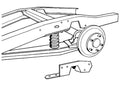 6372 C10 BROTHERS TRUCKS REAR C NOTCH FRAME KIT STANDARD 1/4IN STEEL