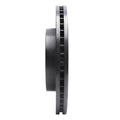 R1 2007-2009 Kia Sorento Front Left Drilled & Slotted Black Brake Rotor