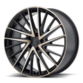 NEWTON 20x8.5 5x114.30 SATIN BLACK W MACHINED DARK TINT FACE (35 mm)