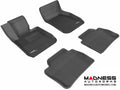 3D MAXpider 2012-2018 BMW 3 Series F30 Kagu 1st & 2nd Row Floormats - Black