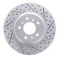 DFC 06-16 Buick Lucerne Front Right Drilled & Slotted Geoperformance Rotor