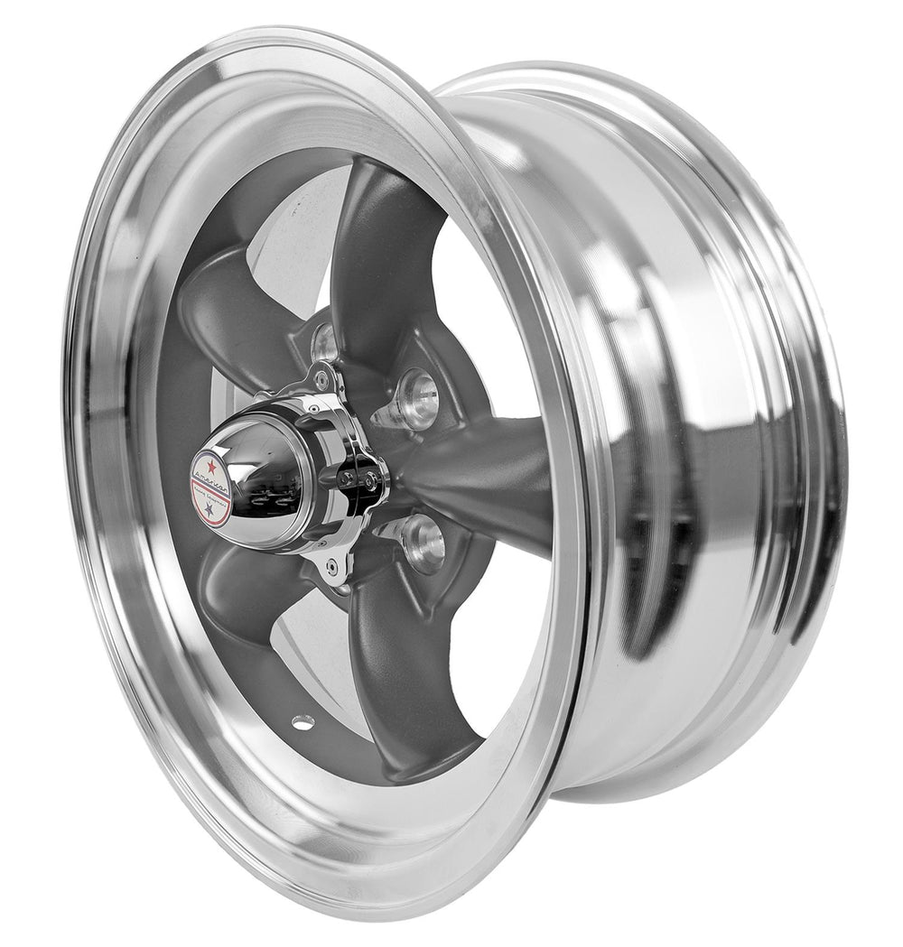 AMERICAN RACING VINTAGE VN105D 15X6 5X4.75 GRAY MACH-LP 04MM - VN1055661