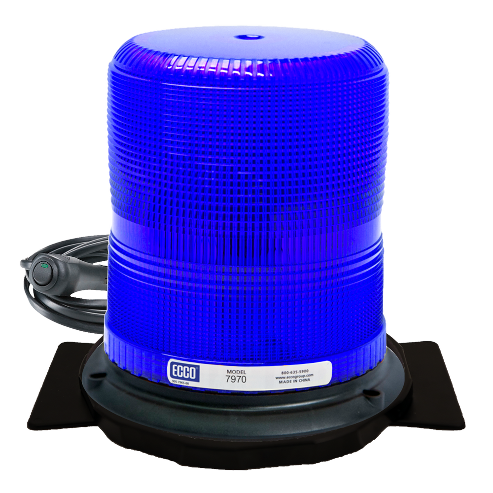 LED BEACON: PULSE II 1248VDC PULSE8 FLASH 7IN BLUE