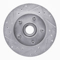 DFC 91-94 Ford Explorer Front Left Drilled & Slotted Silver Brake Rotor