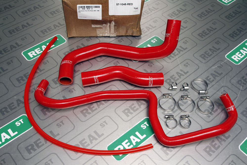 HPS Performance Red Reinforced Silicone Radiator Hose Kit Coolant for Infiniti 03-07 G35 Coupe