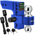 Rhino USA 6In Heavy Duty Drop Hitch - 2In (Blue)