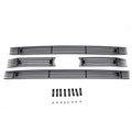 1116 FORD SUPER DUTY BILLET GRILLE OVERLAY/BOLT ON 4 PC ALL BLACK POWDERCOAT