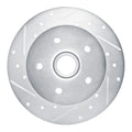 R1 86-91 Volkswagen Vanagon Front Left Drilled & Slotted Silver Brake Rotor
