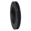 R1 93-98 Toyota Supra Front Right Drilled & Slotted Black Brake Rotor
