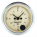 Autometer 2-1/16 inch 12 Hour Analog Antique Beige Clock
