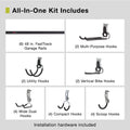 24PC FASTTRACK RAIL GARAGE KIT ALL IN 1
