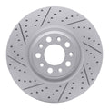 R1 17-25 Alfa Romeo Stelvio Front Left Drilled & Slotted Geoperformance Rotor