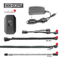XK Glow Tubes Million Color XKCHROME App Controlled Home Indoor & Outdoor LED Light Kit 4x12In