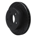 R1 90-02 Chevrolet ASTRO Front Left Drilled & Slotted Black Brake Rotor
