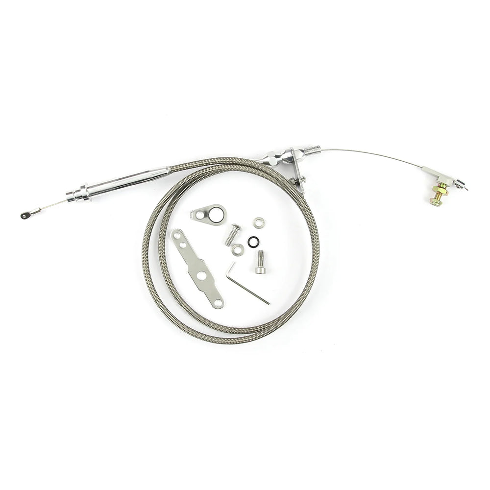 42IN HITECH STAINLESS STEEL HOUSING TH200 BLOWER DRIVE KICKDOWN CABLE W/ POLISH