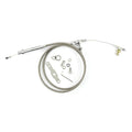 42IN HITECH STAINLESS STEEL HOUSING TH200 BLOWER DRIVE KICKDOWN CABLE W/ POLISH