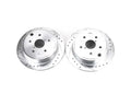 Power Stop 15-19 Subaru WRX Rear Evolution Drilled & Slotted Rotors - Pair
