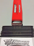 Manley Push Rod - 7/16 Dia. - 9.700 Length - 0.165 Wall - 4130 Chrome Moly - Swedged End - Set of 8