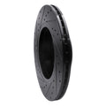 R1 11-16 BMW 528I xDrive Front Right Drilled & Slotted Black Brake Rotor