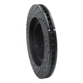 R1 92-97 Subaru SVX Front Right Drilled & Slotted Black Brake Rotor