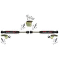 Steering Stabilizer Single Kit Black Single Kit Incl. 2 Steering Stabilizers Mounting Brackets Hardware Designed For A Minimum Of 4 Inch Lift Boots Sold Separately Skyjacker
