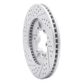 DFC 09-12 Chevrolet Colorado Front Right Drilled & Slotted Geoperformance Rotor