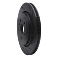 R1 16-24 Cadillac ATS Rear Right Drilled & Slotted Black Brake Rotor