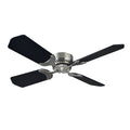 42IN 12V 4 BLADE FAN WITH WALL SWITCH BRUSHED NICKEL W/BLACK BLADES