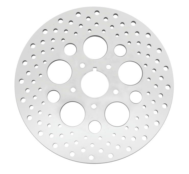 Bikers Choice 84-99 Big Twin & XL 11.5 Inch Front Drilled Stainless Rotor Replaces H-D 44136-84