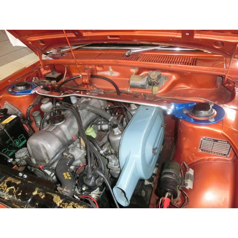 Cusco Type-II Oval Strut Bar 67-73 Datsun 510/Bluebird 1.6L SU Twin Carburetor