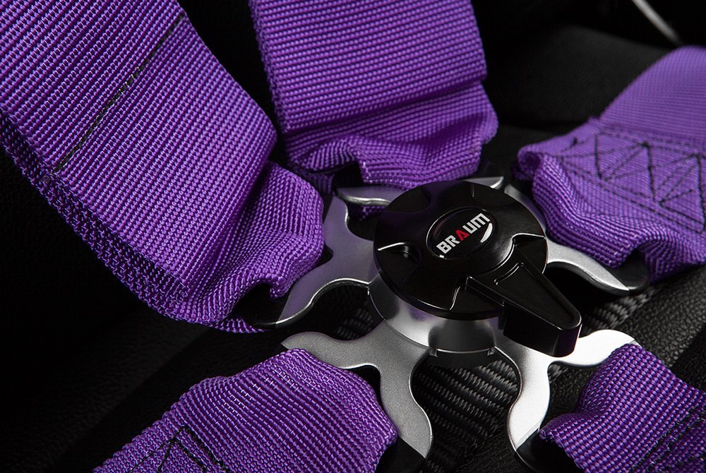 Braum 5 Point 3 SFI Approved Racing Harness - Purple - BRH-PUS5