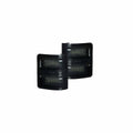 ~(1 lbs. 10X6X3)~ Ford 08-16 F250/F350 Superduty Side Mirror Lenses (2-Piece Set) w/ WHITE LED Running Lights and AMBER Scanning LED Turn