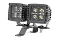 Quad LED Light Kit | Cowl Mount | 2" Black Pairs | Spot | Jeep Gladiator JT/Wrangler JL (18-26)
