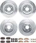 DFC 20-25 Ford Explorer Front Left Drilled & Slotted Silver Brake Rotor