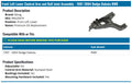 MOOG 97-04 Dodge Dakota Front Left Lower Control Arm