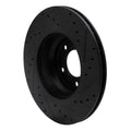 R1 06-12 BMW X1 (USA/Canada) Front Left Drilled & Slotted Black Brake Rotor
