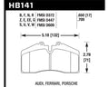 Hawk Audi/Porsche Rear AND ST-40 HPS Street Brake Pads
