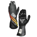 OMP KS-X ART GLOVES my2025 FIA 8877-2022 BLACK/YELLOW/RED SZ S