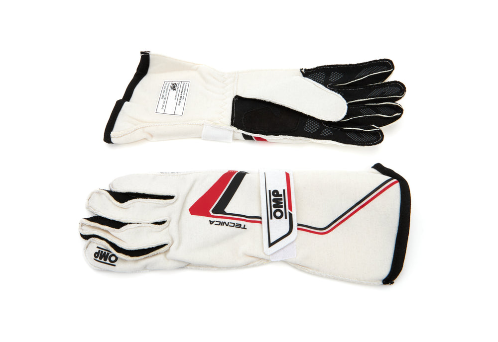 OMP Tecnica Gloves My2021 White - Size Xs (Fia 8856-2018)