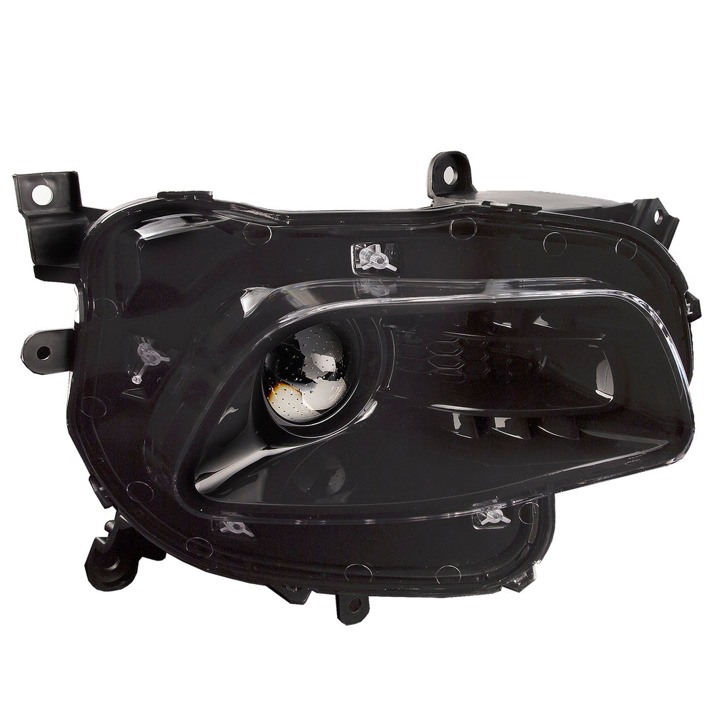 RH HEADLAMP ASSY COMPOSITE; HALOGEN; BLACK TRIM; CHEROKEE 1417