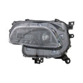 LH HEADLAMP ASSY COMPOSITE; HALOGEN; BLACK TRIM; CHEROKEE 1417