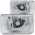 ANZO 1988-1989 Nissan Hardbody Crystal Headlights Chrome