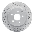 DFC 03-08 Infiniti G35 Rear Right Drilled & Slotted Geoperformance Rotor