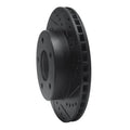 R1 75-79 Ford LTD Left Rear Drilled & Slotted Black Brake Rotor