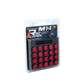 Project Kics 14x1.25 R40 Iconix Aluminum Cap Set - Red (20 Pcs)