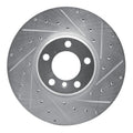 R1 12-21 BMW 340I xDrive Front Right Drilled & Slotted Silver Brake Rotor
