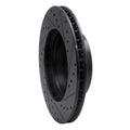 R1 97-04 Porsche Boxster Front Left Drilled & Slotted Black Brake Rotor